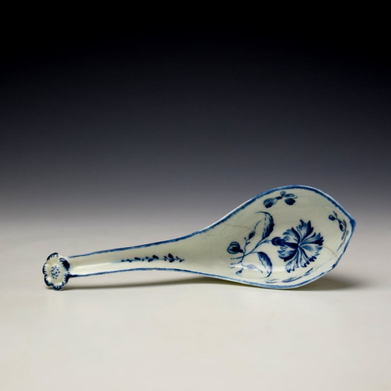 Worcester Gillyflower Pattern Rice Spoon c1770-75 (3)