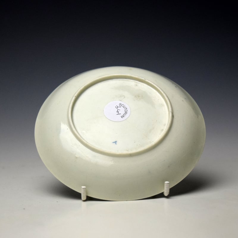 Worcester High Island Pattern Saucer c1753-54 (2)
