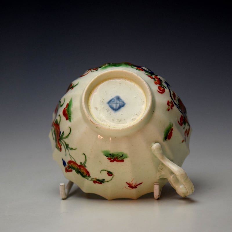Worcester Jabberwocky Pattern Teacup and saucer c1765-70 (8)