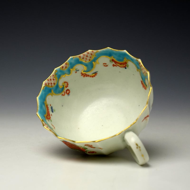 Worcester Jabberwocky Pattern Teacup c1768-75 (5)