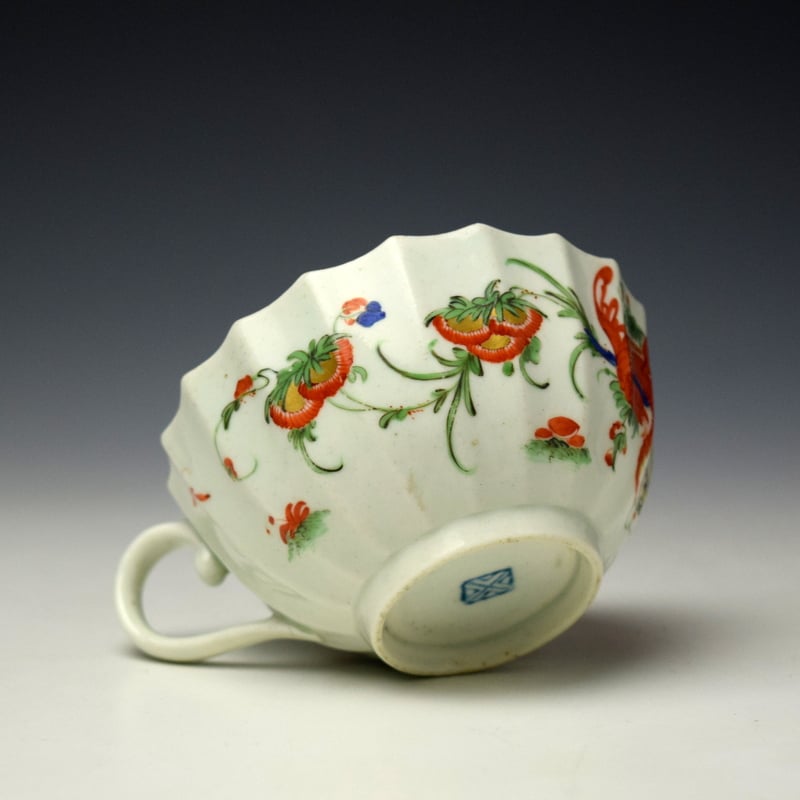 Worcester Jabberwocky Pattern Teacup c1768-75 (6)