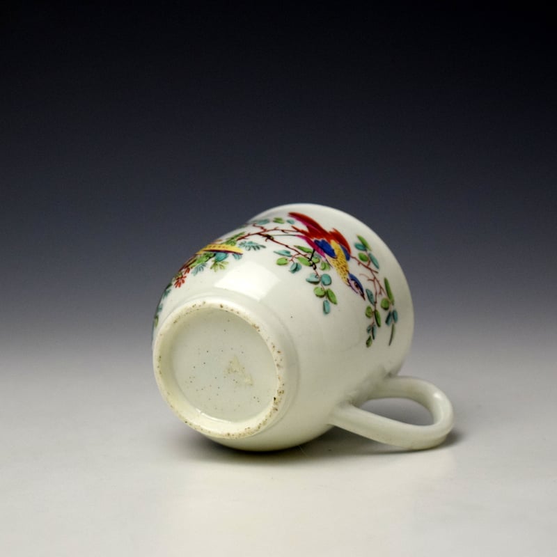 Worcester James Giles Decorated Fancy Bird Pattern Coffee Cup c1765 (6)