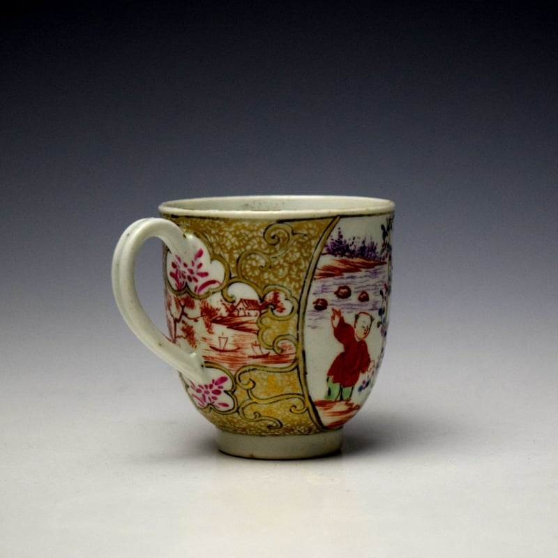 Worcester James Giles Decorated Mandarin Pattern Coffee Cup c1768-72 (4)