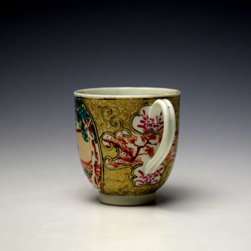 Worcester James Giles Decorated Mandarin Pattern Coffee Cup c1768-72 (5)