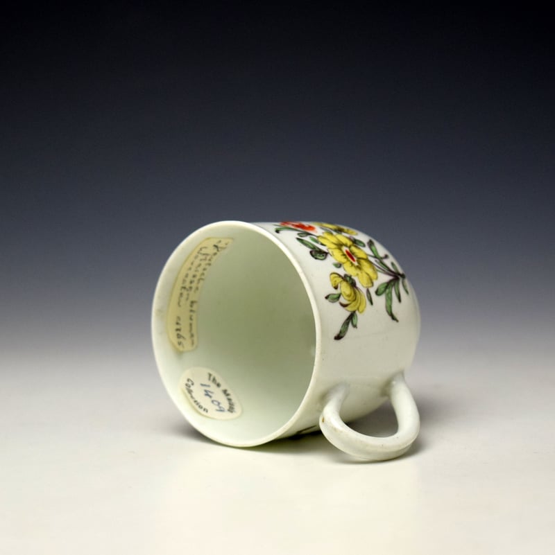 Worcester James Rodgers Floral Pattern Coffee Cup c1758-62 (5)