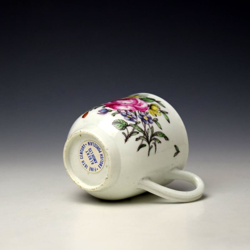 Worcester James Rodgers Floral Pattern Coffee Cup c1758-62 (6)