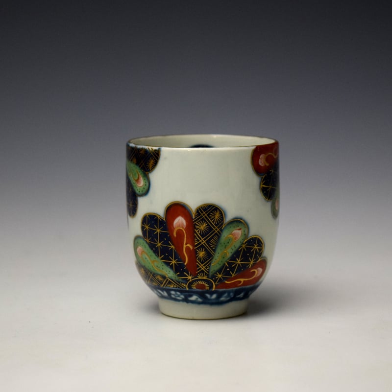Worcester Japan Fan Pattern Coffee Cup c1768-72 (2)