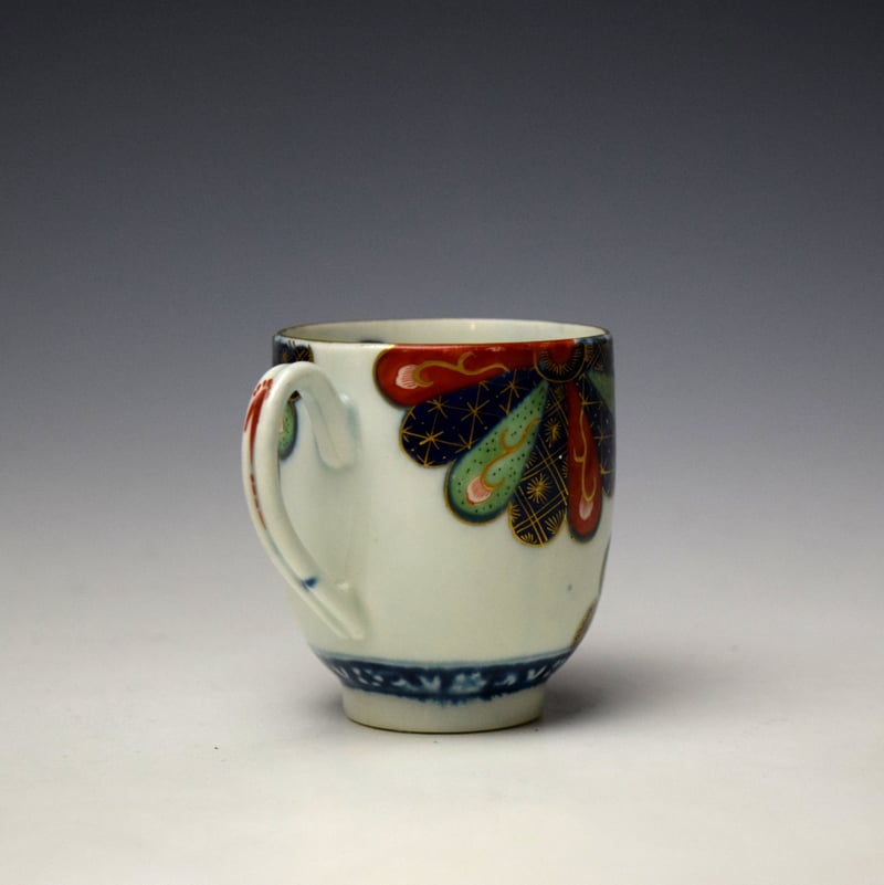 Worcester Japan Fan Pattern Coffee Cup c1768-72 (4)