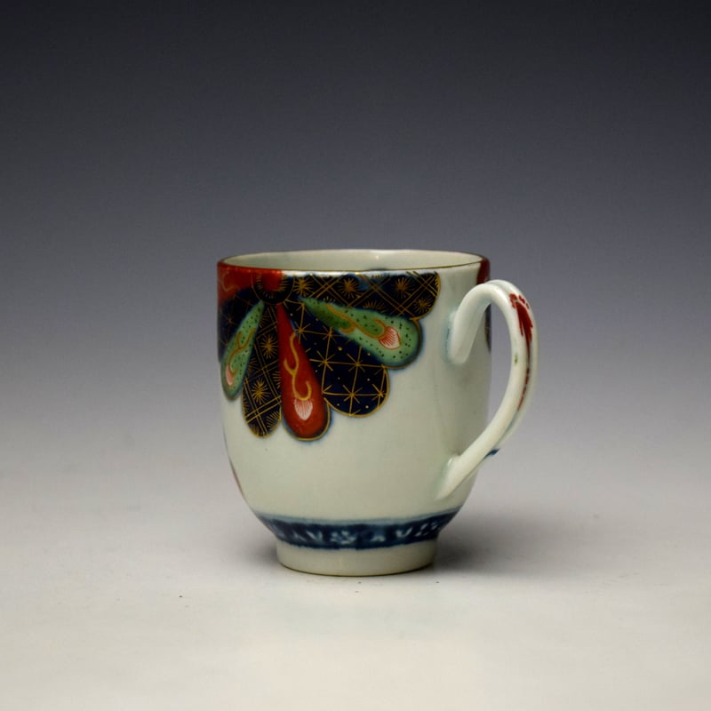Worcester Japan Fan Pattern Coffee Cup c1768-72 (5)