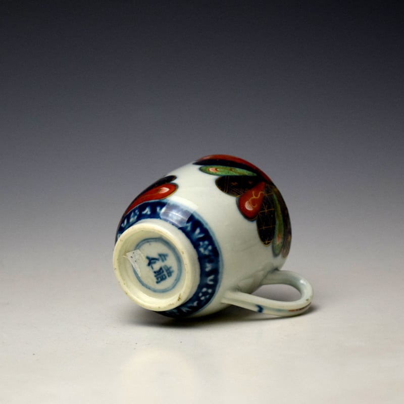 Worcester Japan Fan Pattern Coffee Cup c1768-72 (7)