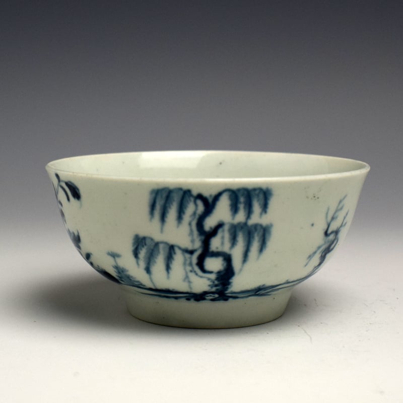 Worcester Landslip Pattern Small Bowl c1758 (2)