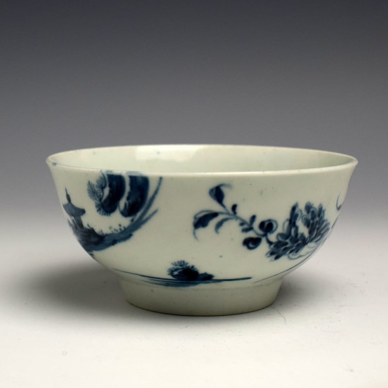 Worcester Landslip Pattern Small Bowl c1758 (4)