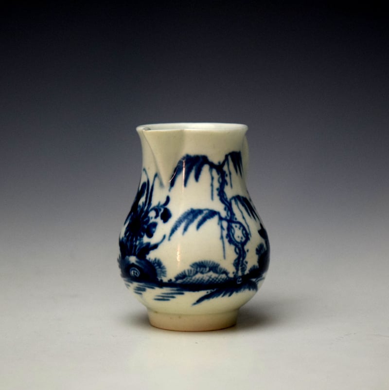 Worcester Landslip Pattern Sparrow Beak Jug c1760-65 (3)