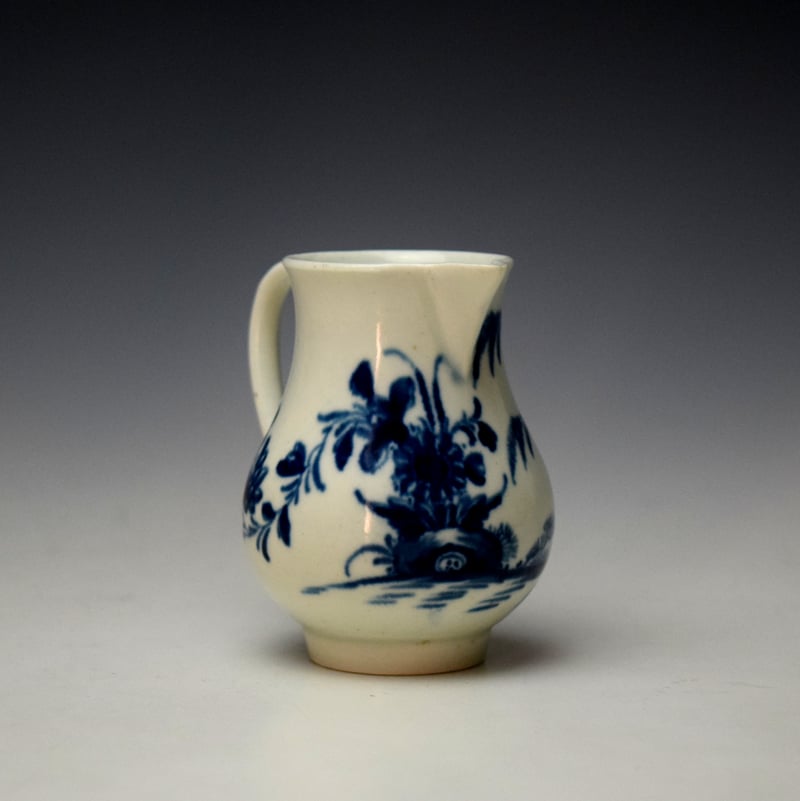 Worcester Landslip Pattern Sparrow Beak Jug c1760-65 (4)