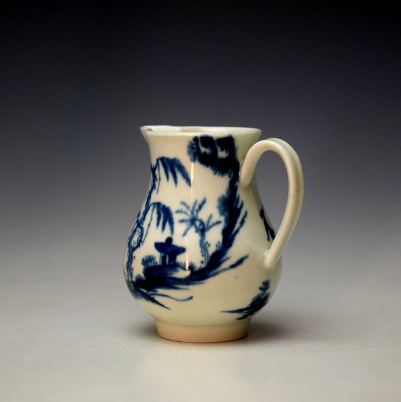 Worcester Landslip Pattern Sparrow Beak Jug c1760-65 (7)