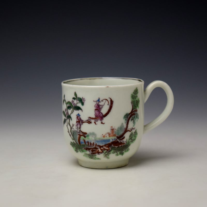 Uncommon Les Garcons Chinois Pattern Coffee Cup c1760