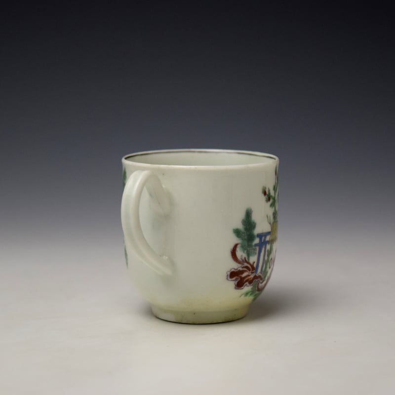 Worcester Les Garçons Chinois Pattern Coffee Cup c1760 (4)