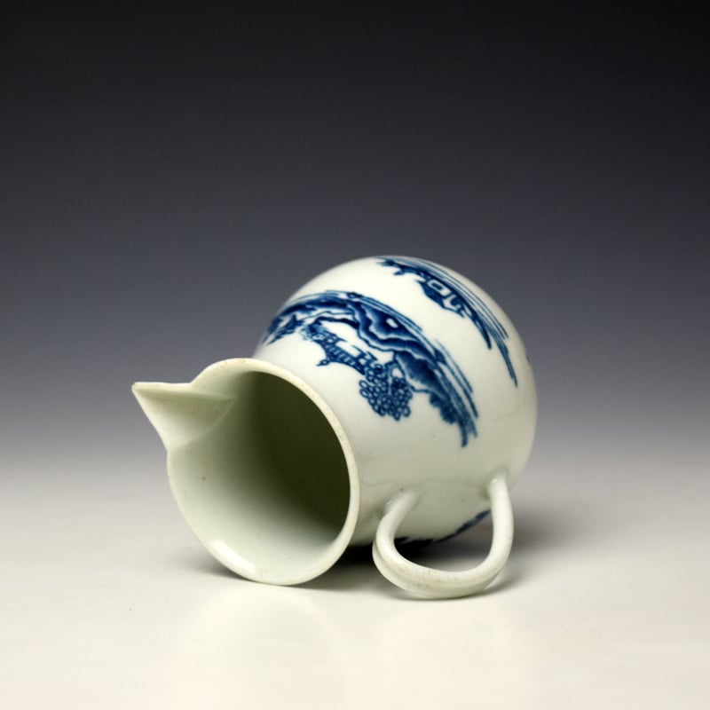 Worcester Man in a Pavilion Pattern Sparrow Beak Jug c1760-62 (6)