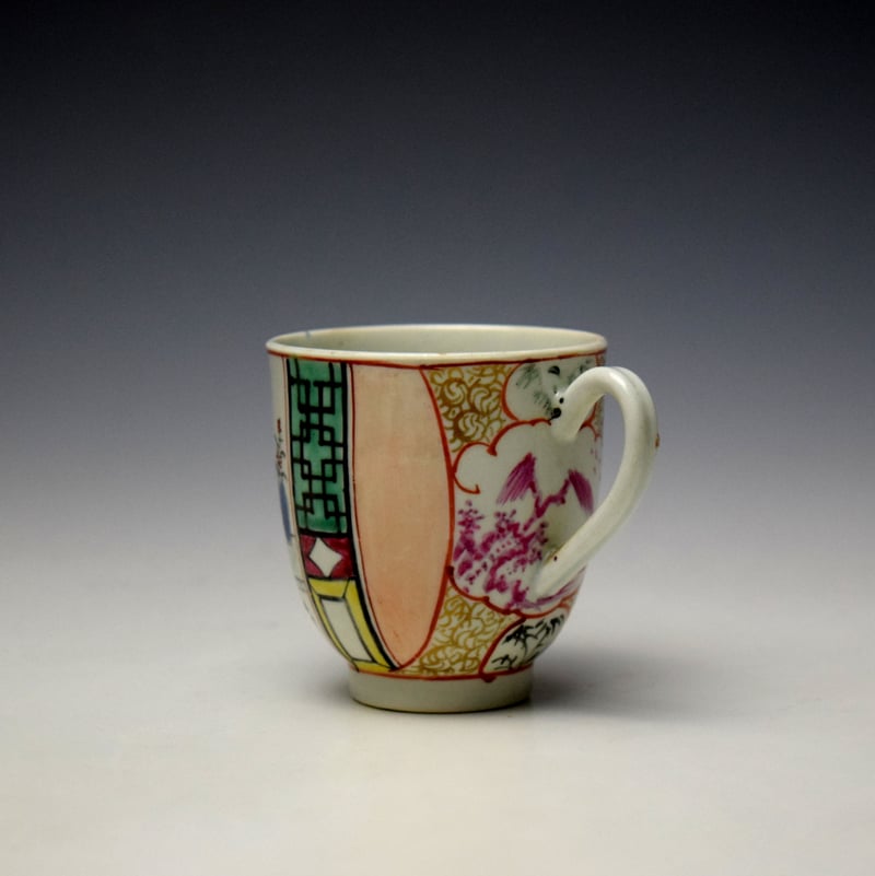 Worcester Mandarin Pattern Coffee Cup C1775-80 (6)