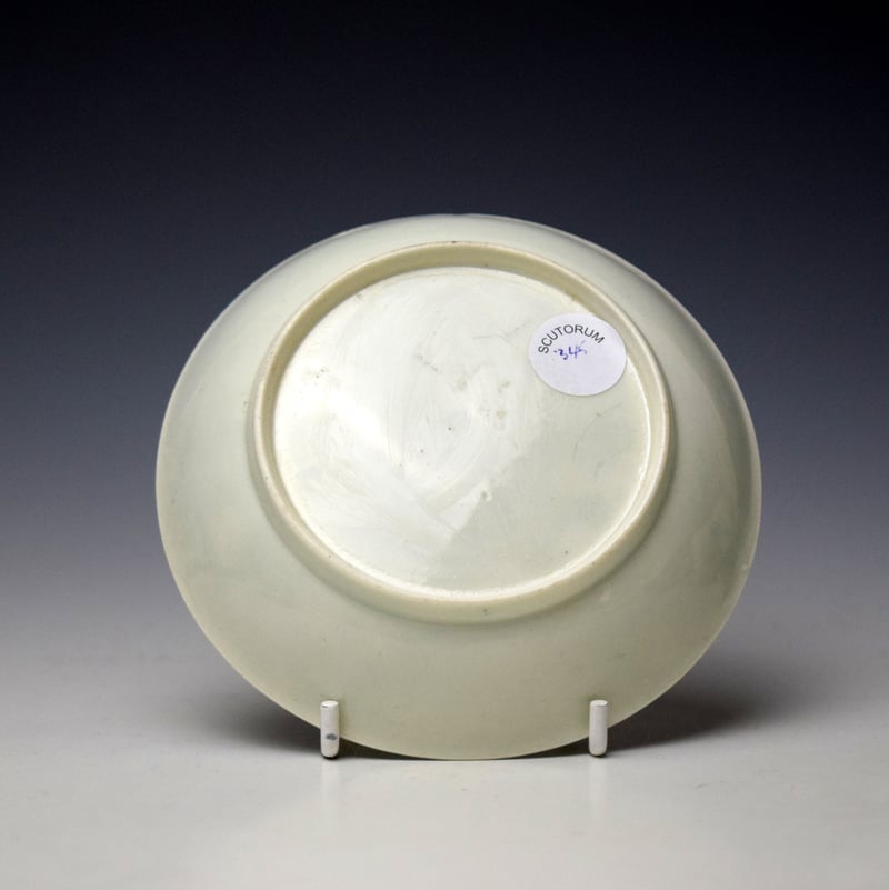Worcester Mandarin Pattern Saucer c1758-64 (2)