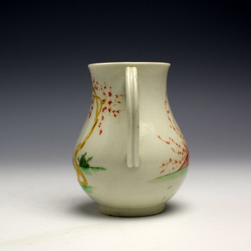 Worcester Mandarin Pattern Sparrow Beak Cream Jug c1765 (4)