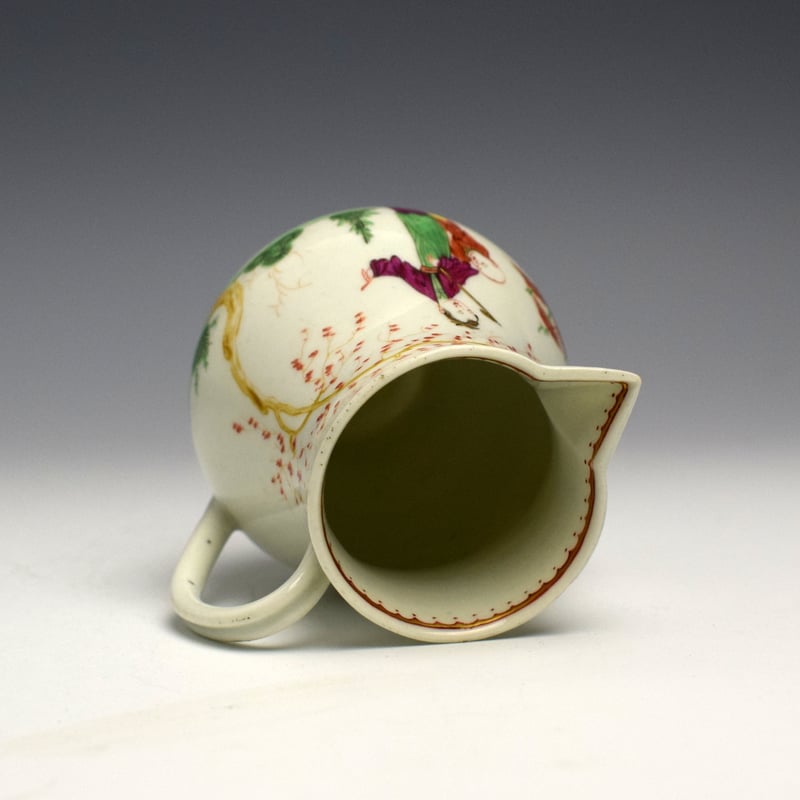 Worcester Mandarin Pattern Sparrow Beak Cream Jug c1765 (5)