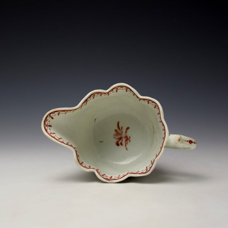 Worcester Mandarin Tall Table Pattern Low Chelsea Ewer c1770-75 (7)