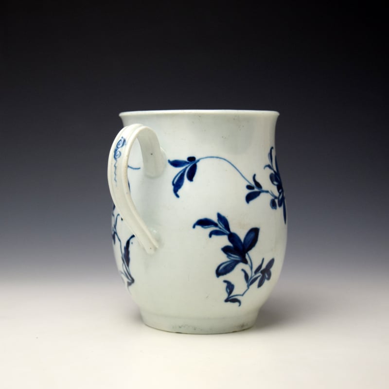 Worcester Mansfield Pattern Bell Shaped Mug c1757-60 (4)