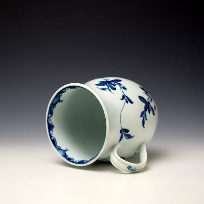 Worcester Mansfield Pattern Bell Shaped Mug c1757-60 (6)