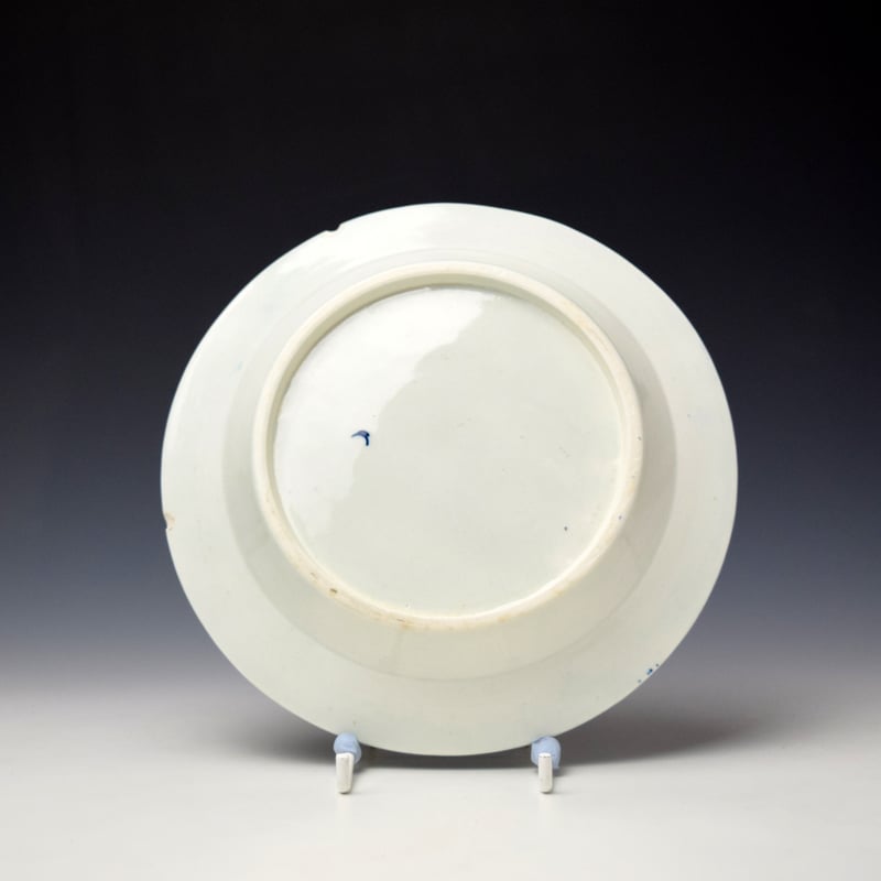 Worcester Mansfield Pattern Butter Tub Cover and Stand C1760-80 (11)