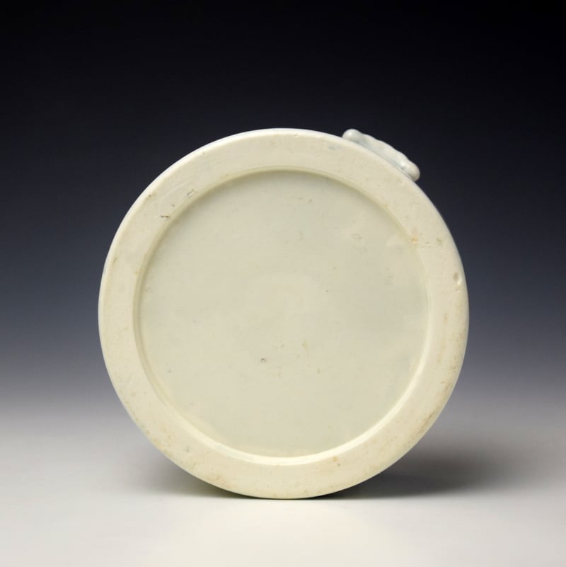 Worcester Mansfield Pattern Butter Tub Cover and Stand C1760-80 (7)