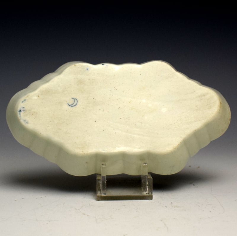 Worcester Mansfield Pattern Spoon Tray c1760 - 65 (2)