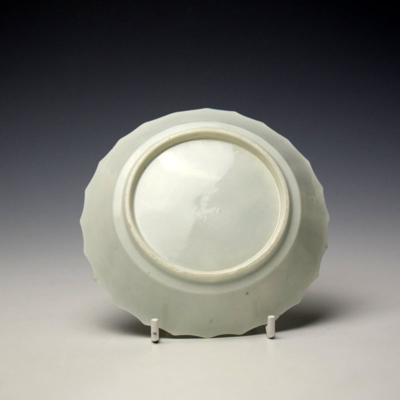 Worcester Narcissus Pattern Saucer c1770-75 (2)