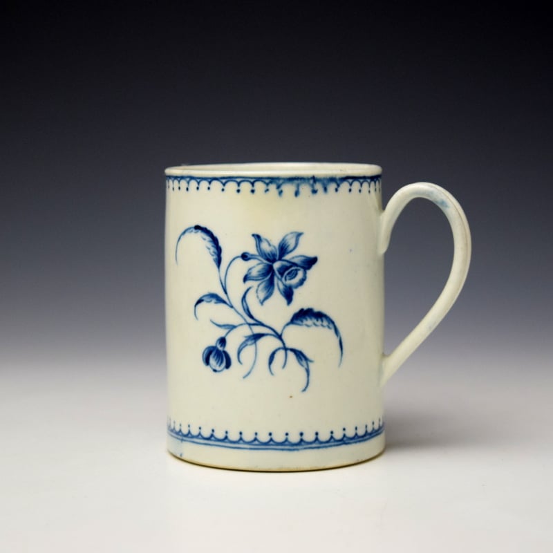 Worcester Narcissus Pattern Small Mug c1770-75 (1)