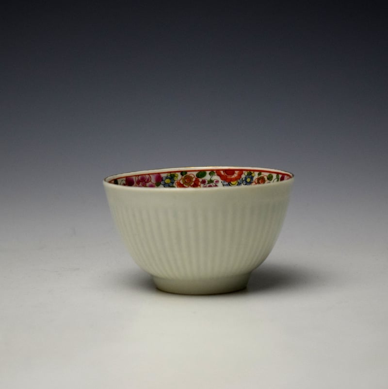 Worcester Old Parrot Pattern Teabowl and Saucer c1770-75 (2)