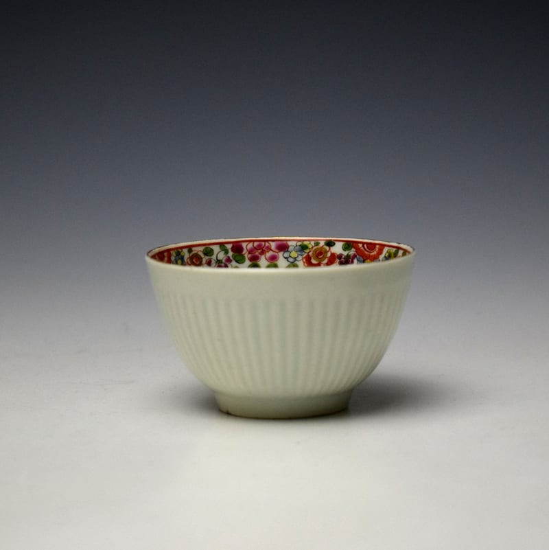 Worcester Old Parrot Pattern Teabowl and Saucer c1770-75 (3)