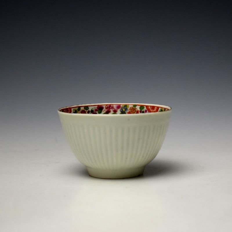 Worcester Old Parrot Pattern Teabowl and Saucer c1770-75 (4)