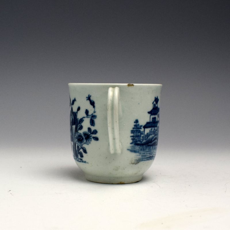 Worcester Plantation Print Coffee Cup c1760 (2)