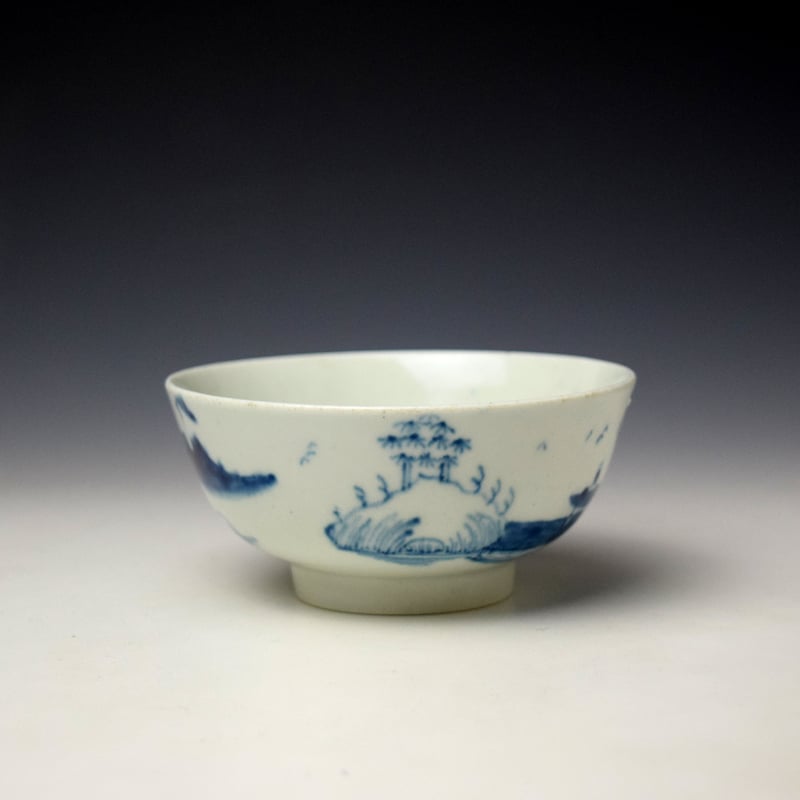 Worcester Promontory Pavilion Pattern Small Bowl c1752-53 (3)