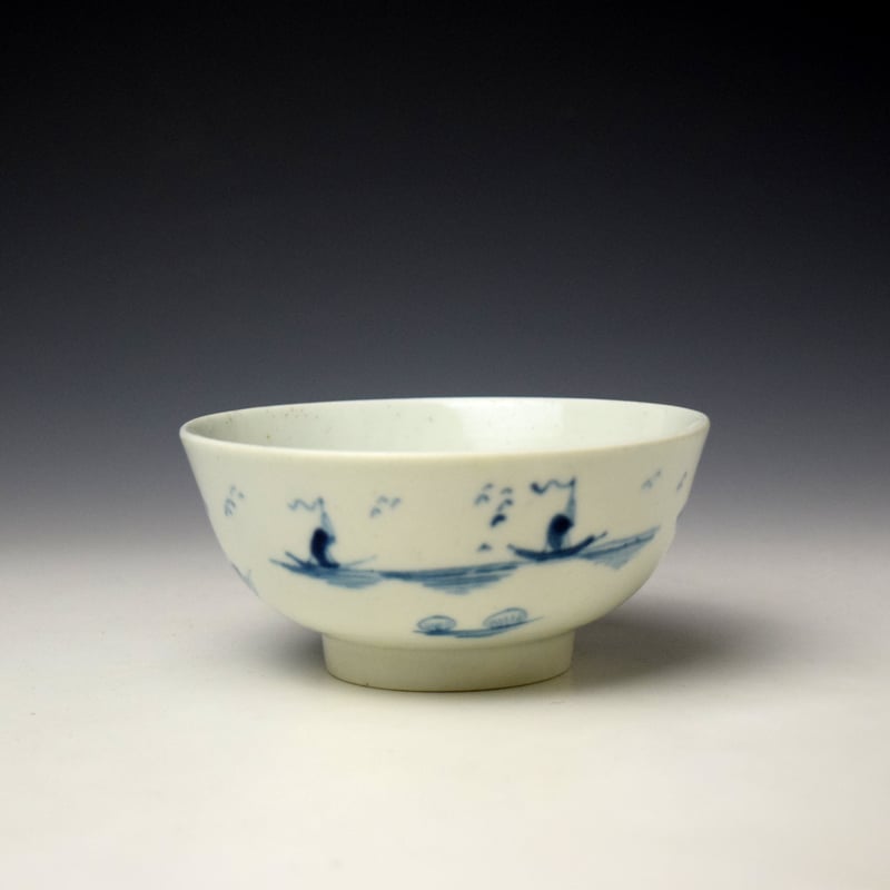 Worcester Promontory Pavilion Pattern Small Bowl c1752-53 (5)