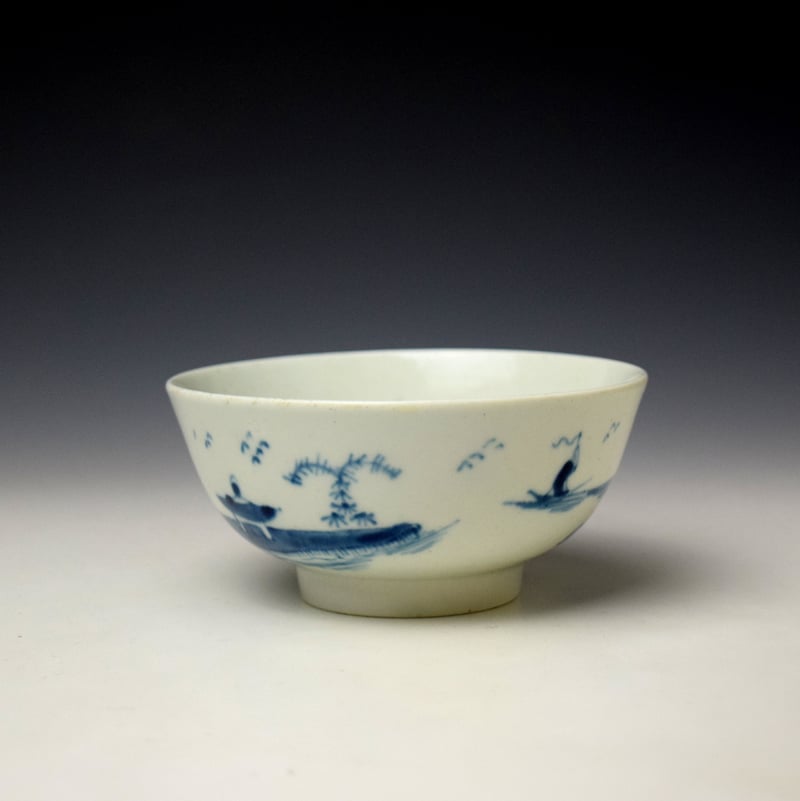 Worcester Promontory Pavilion Pattern Small Bowl c1752-53 (6)