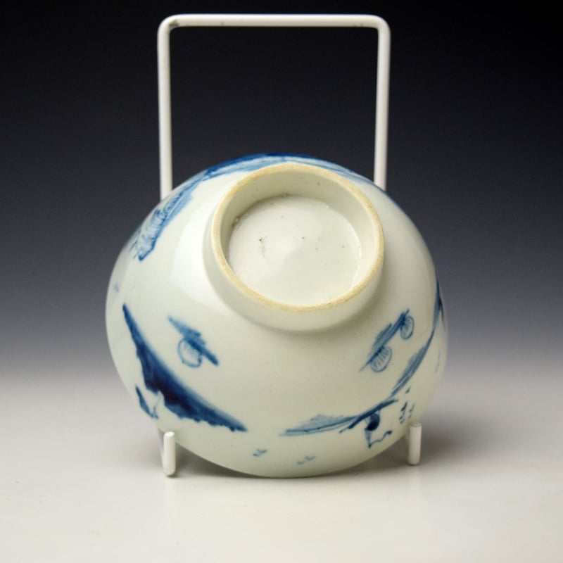 Worcester Promontory Pavilion Pattern Small Bowl c1752-53 (8)