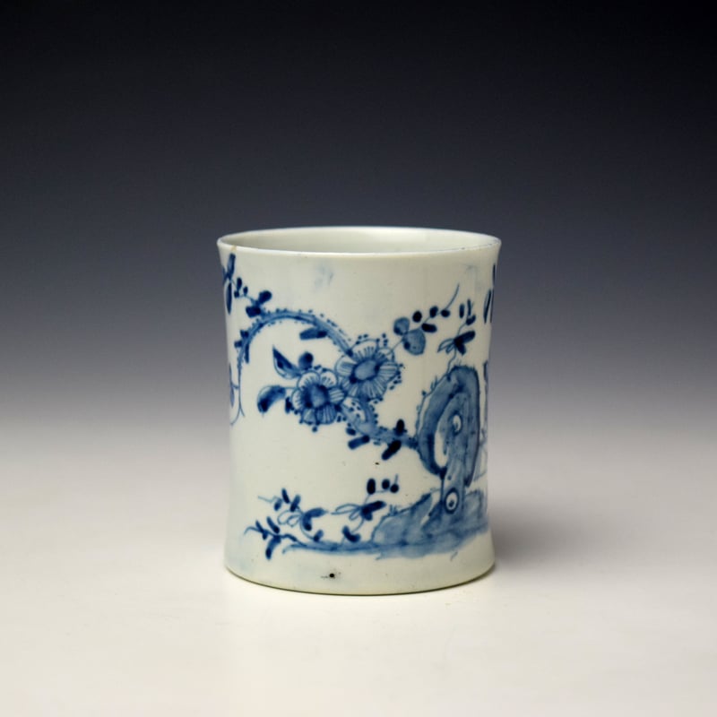 Worcester Prunus Fence Pattern Coffee Can c1754-58 (2)