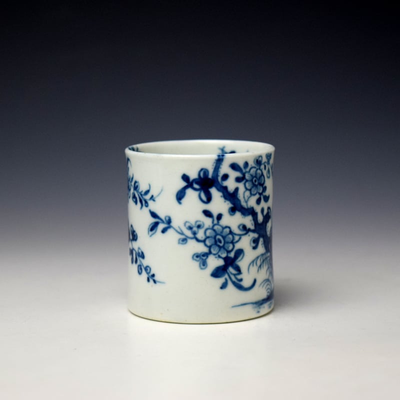 Worcester Prunus Root Pattern Coffee Can c1760-80 (2)