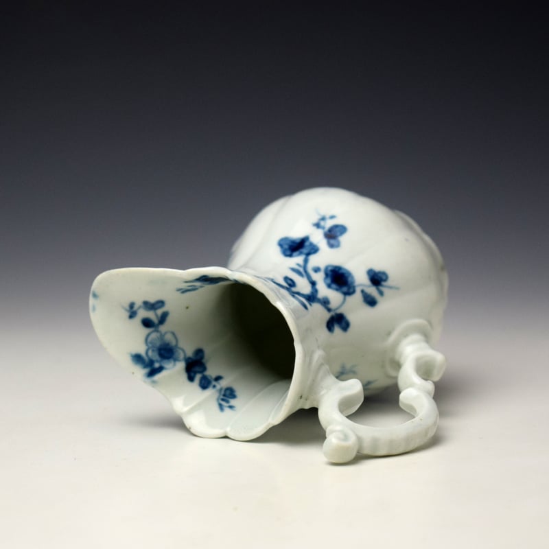 Worcester Prunus Root Pattern Cream Jug c1756-58 (7)