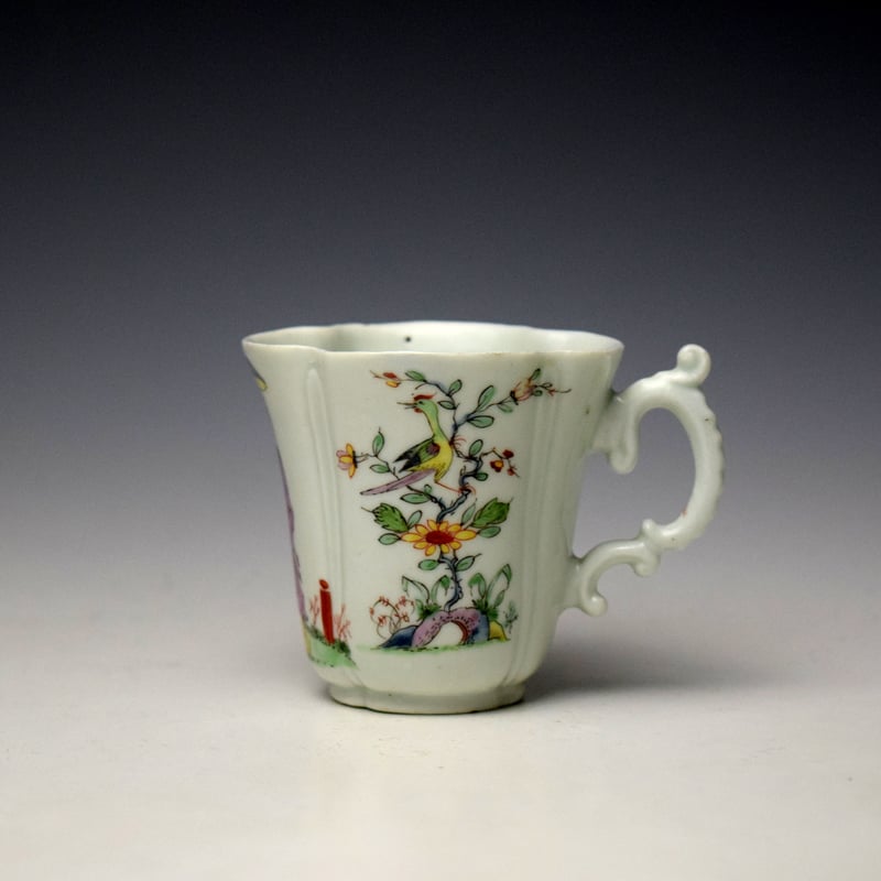Very Rare Quatrelobed Long Eliza Pattern Coffee Cup c1753-54