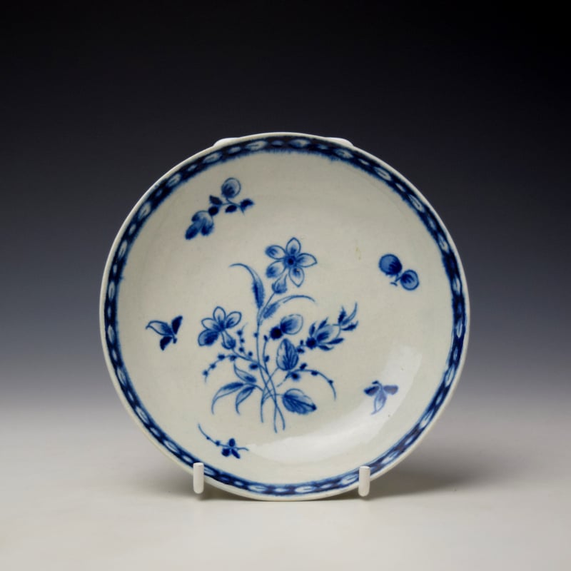 Rare Floral Sprays Pattern Saucer c1780-85 Ex Steven Goss Collection