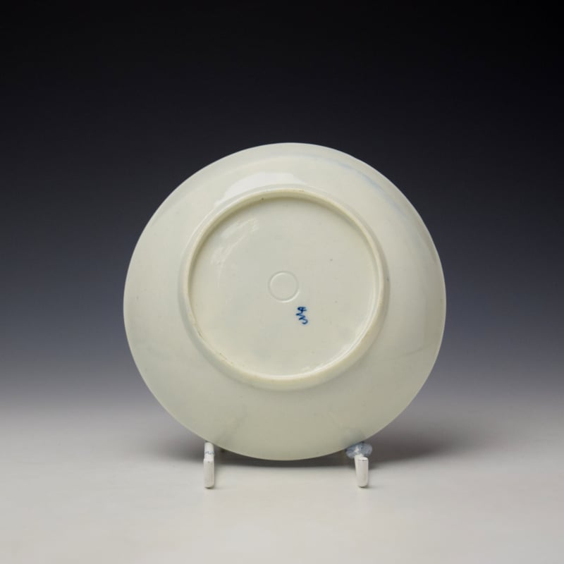 Worcester Rock Strata Island Pattern Teabowl and Saucer c1770-80 (3)