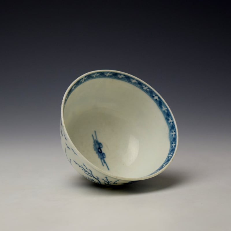 Worcester Rock Strata Island Pattern Teabowl and Saucer c1770-80 (8)