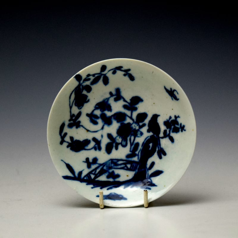 Worcester Rock Warbler Toy Teabowl and Saucer c1756-60 (8)